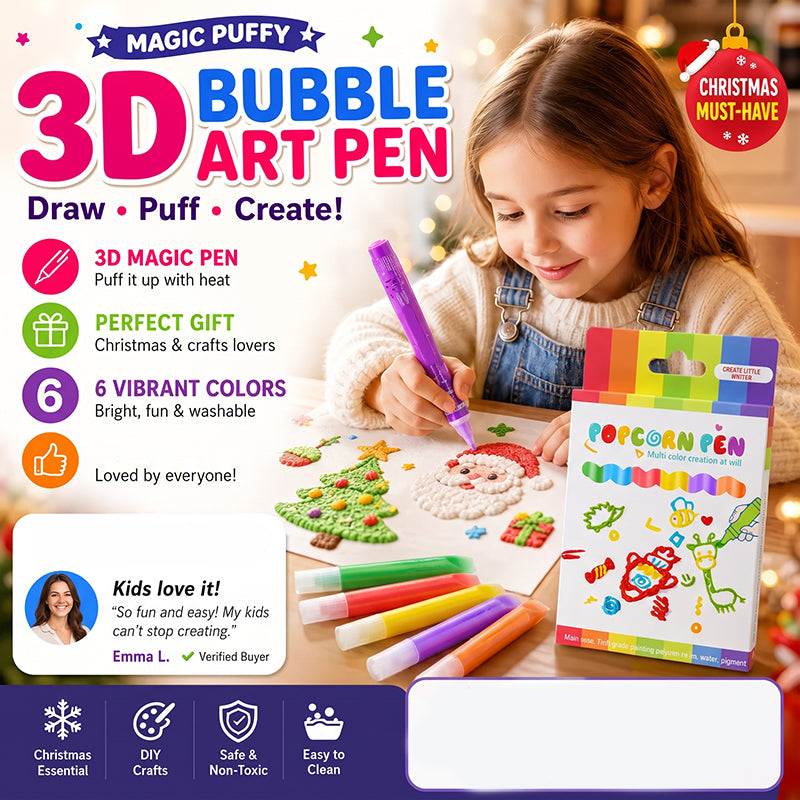 📢📢50% OFF !! ⏰3D Puffy Paint Pens for Kids