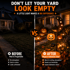 🎃 Halloween Early Bird Sale | Pumpkin Moon Garden Stake Light