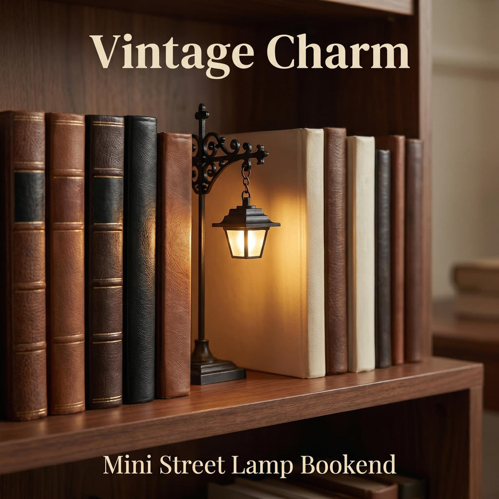 Multiple Styles Available-Miniature Retro Streetlight Bookend Light