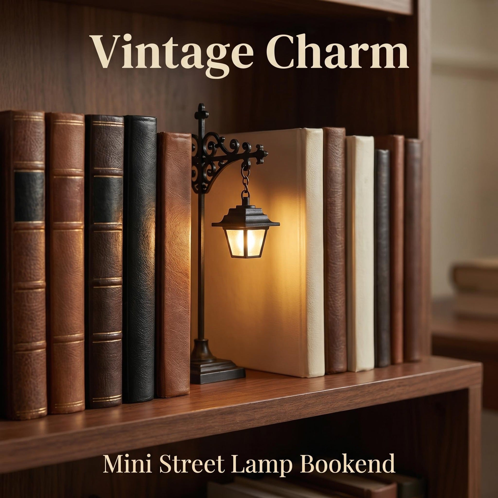 Multiple Styles Available-Miniature Retro Streetlight Bookend Light