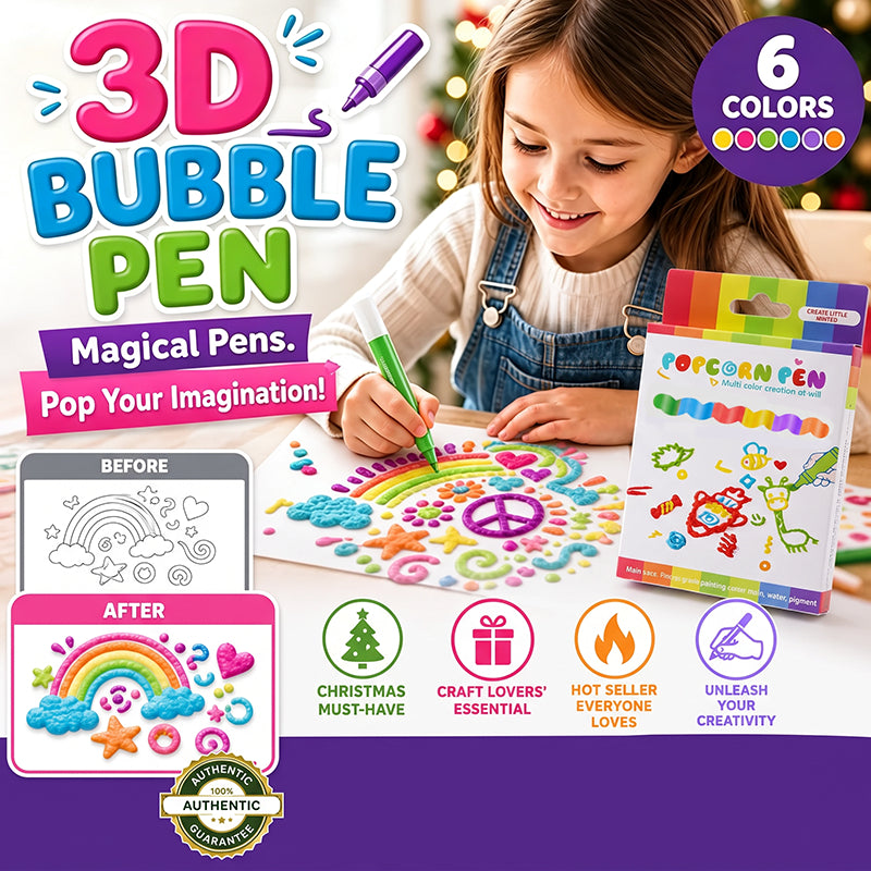 📢📢50% OFF !! ⏰3D Puffy Paint Pens for Kids