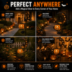 🎃 Halloween Early Bird Sale | Pumpkin Moon Garden Stake Light