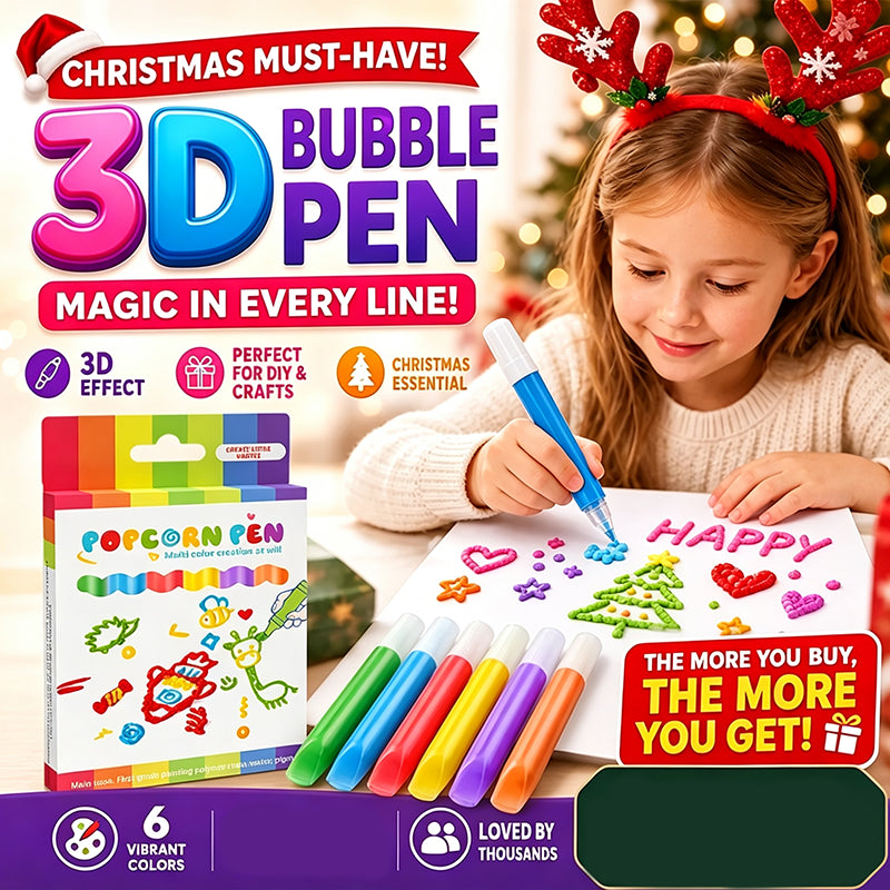 📢📢50% OFF !! ⏰3D Puffy Paint Pens for Kids