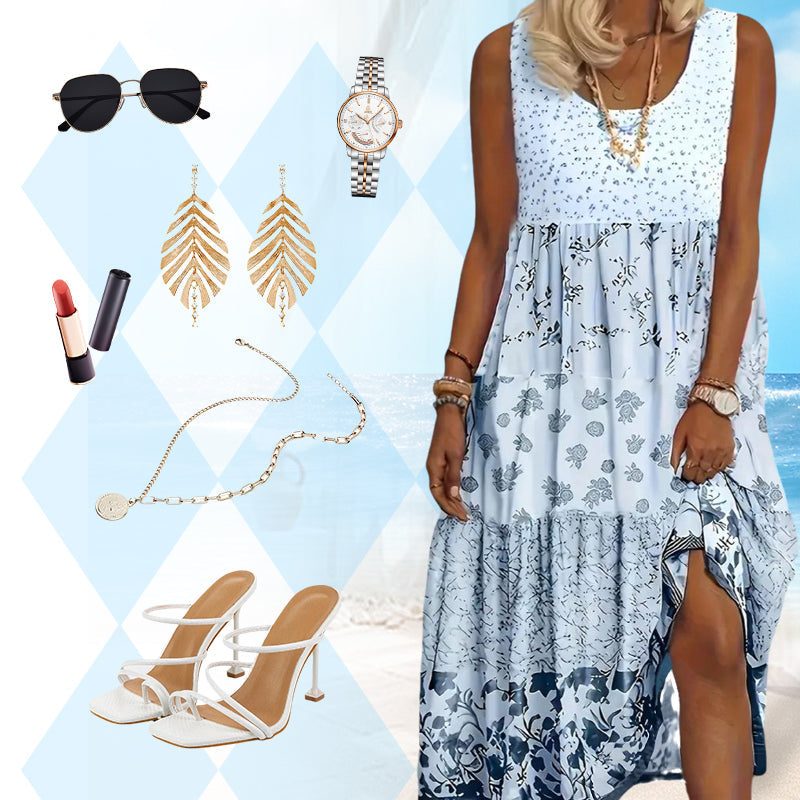 Limited-Time Offer – Women's Sleeveless Boho-Style Dress