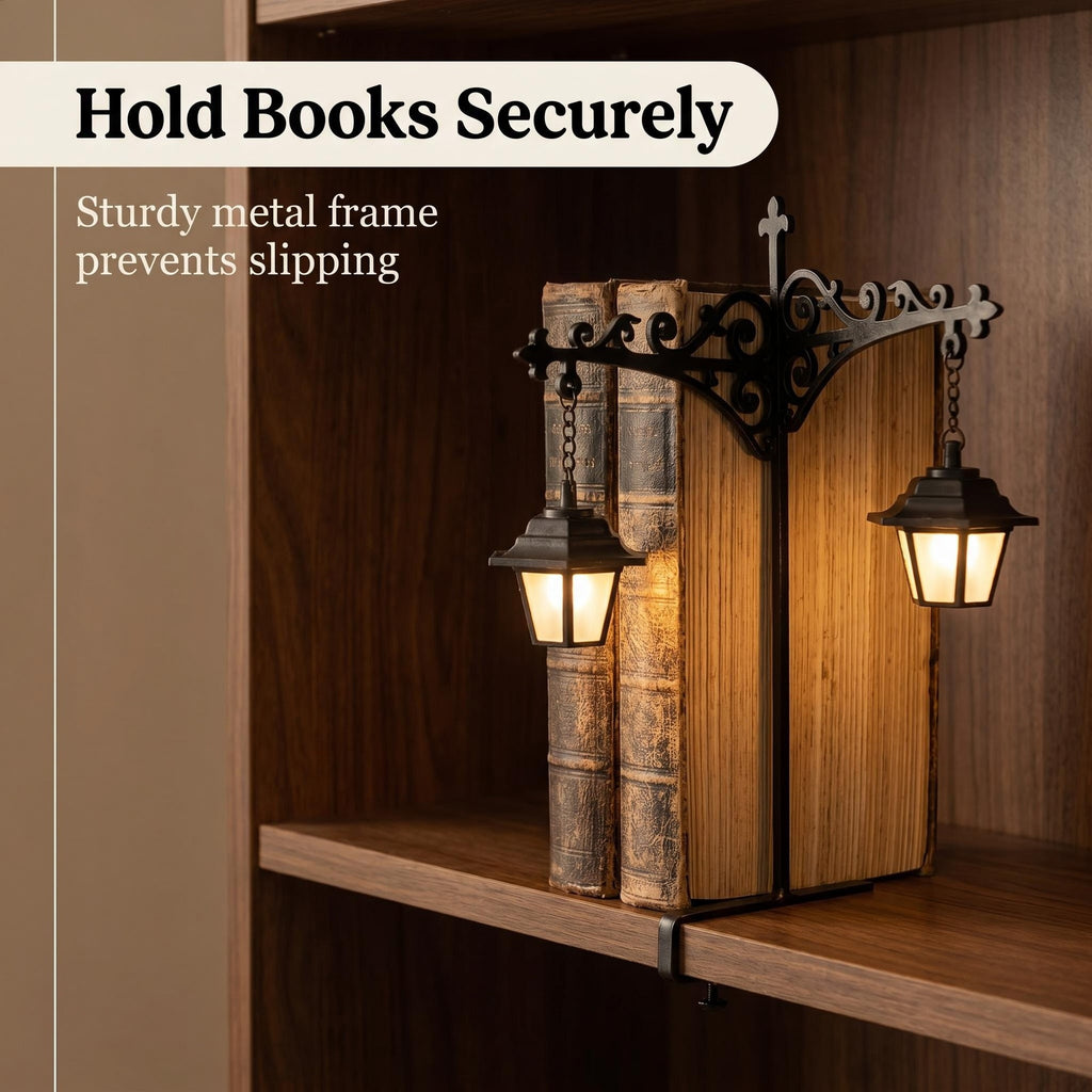 Multiple Styles Available-Miniature Retro Streetlight Bookend Light