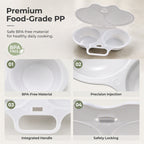 🥳2026 HOT SALE🥳💞50K+ SOLD! 🥗🎁 50% OFF! Microwave Egg Poacher – From £4.99! Dual‑cavity, non‑stick & easy clean. Healthier than frying – stock up & save! 🏠✅