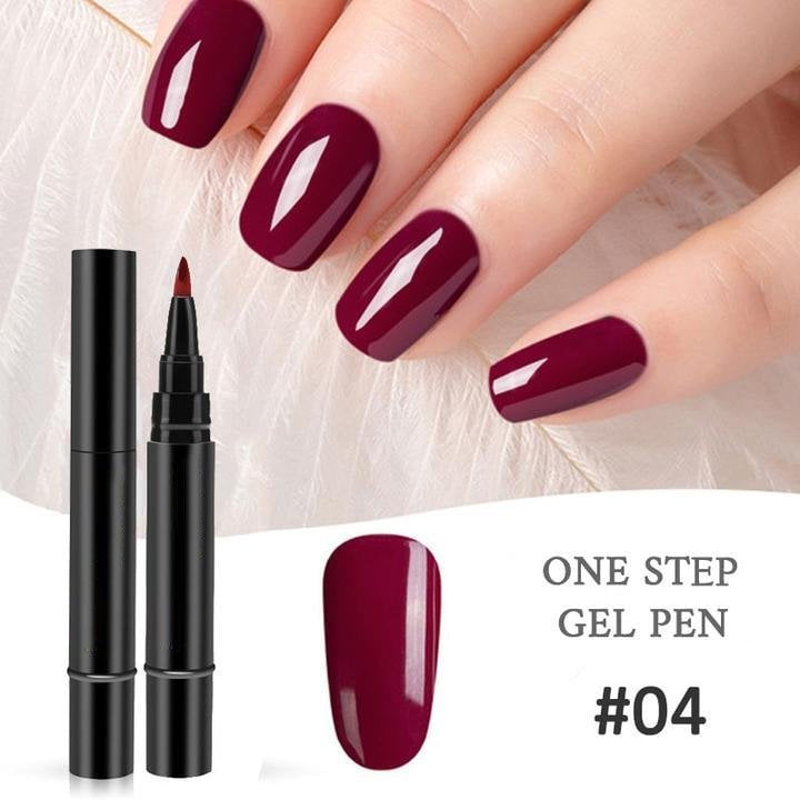 🎨One Step Nail Gel Pen💡Free handheld mini UV nail lamp💡