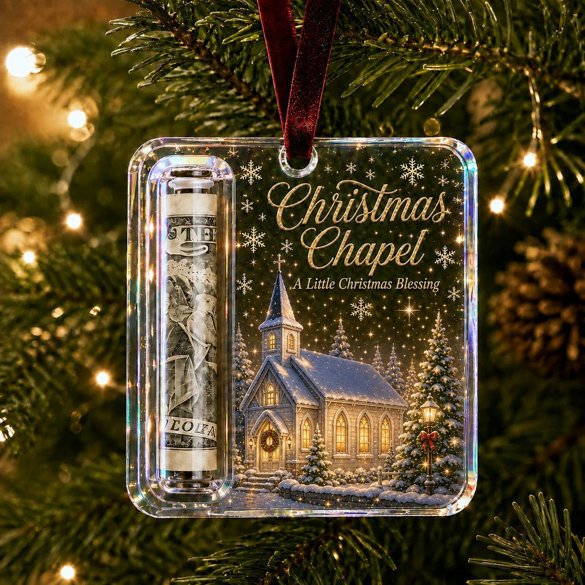 🔥LAST DAY 50% OFF - 🎄Christmas Cash Gift Ornament- Make Cash Feel Like A Real Christmas Gift💵