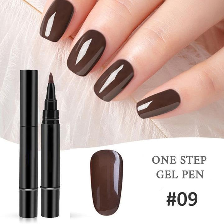 🎨One Step Nail Gel Pen💡Free handheld mini UV nail lamp💡