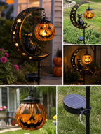 🎃 Halloween Early Bird Sale | Pumpkin Moon Garden Stake Light
