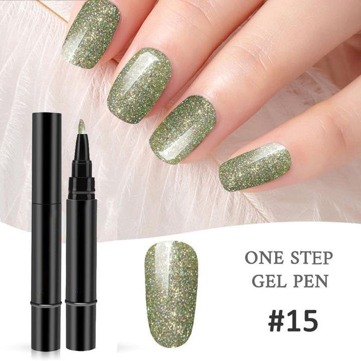🎨One Step Nail Gel Pen💡Free handheld mini UV nail lamp💡