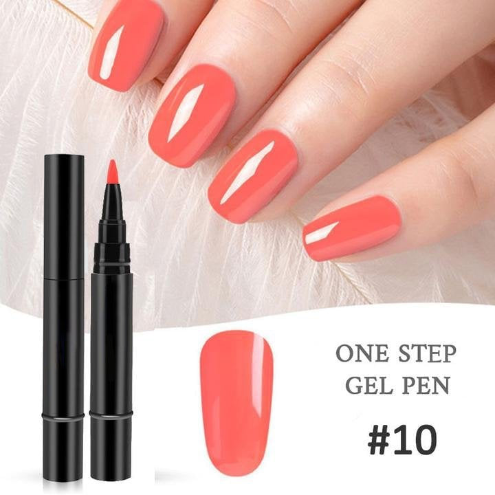 🎨One Step Nail Gel Pen💡Free handheld mini UV nail lamp💡