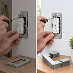 Wall Plate Spacer,Spacers for Electrical Outlets, Metal Flush Fit Device Leveling Plates for Electrical Outlet Repair, Fix Loose Outlets and Electrical Boxes