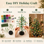 🎄✨ DIY Beaded Christmas Tree Kit – Create Your Own Sparkling Holiday Decoration